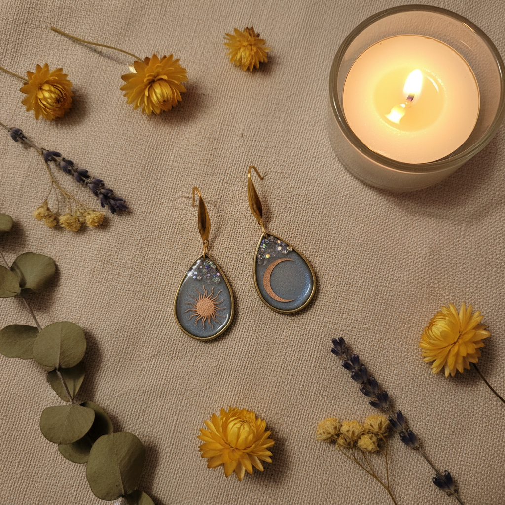 🌙☀️ ¡Gran Sorteo en ArtDecoregalos! Gana unos Pendientes Sol & Luna Hechos a Mano