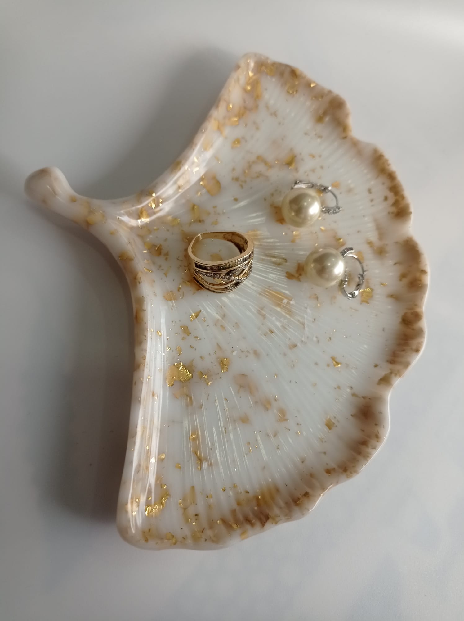 Bandeja en forma de hoja