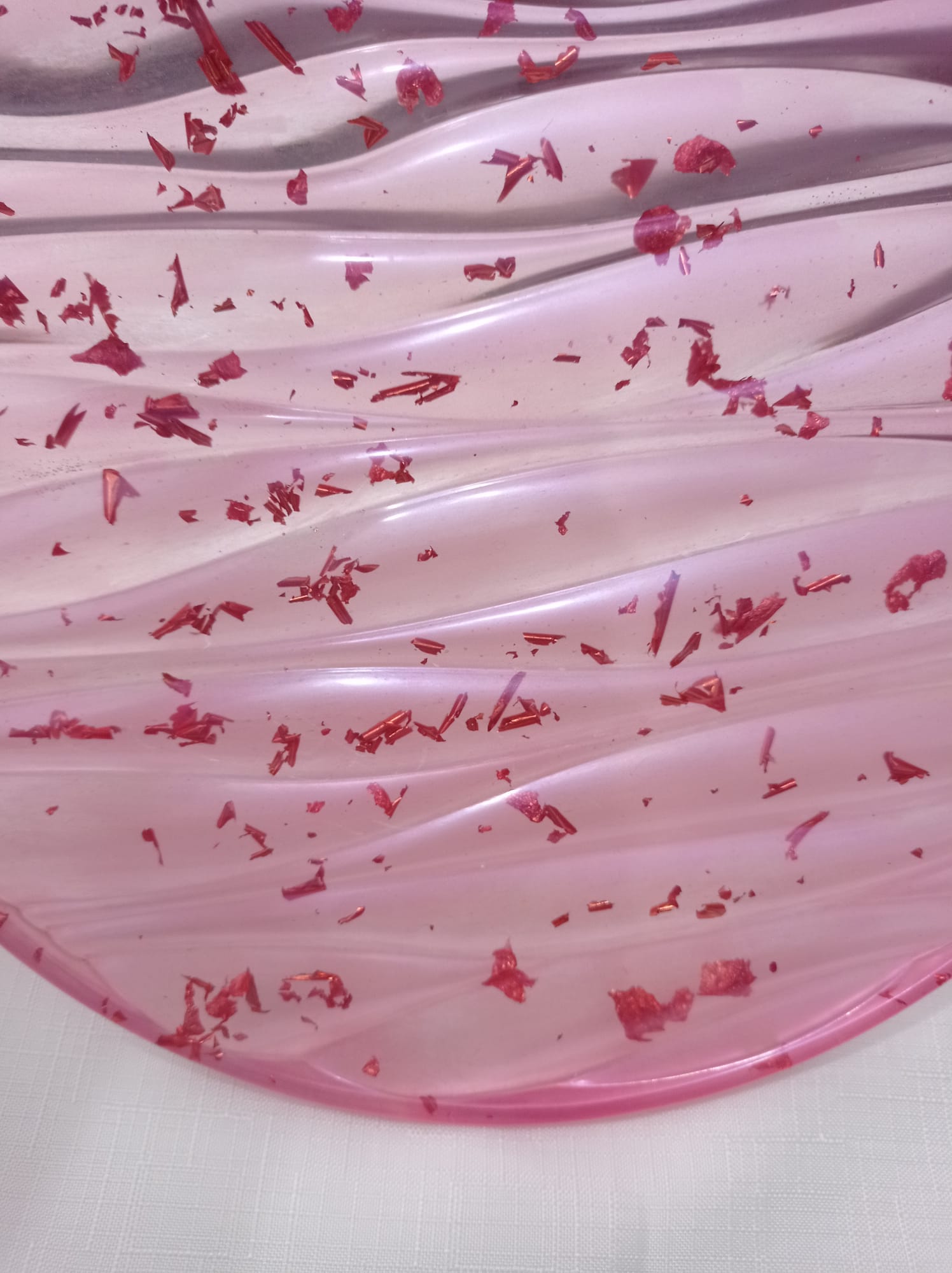 ✨ Plateau Vagues Élégant — Résine Artisanale