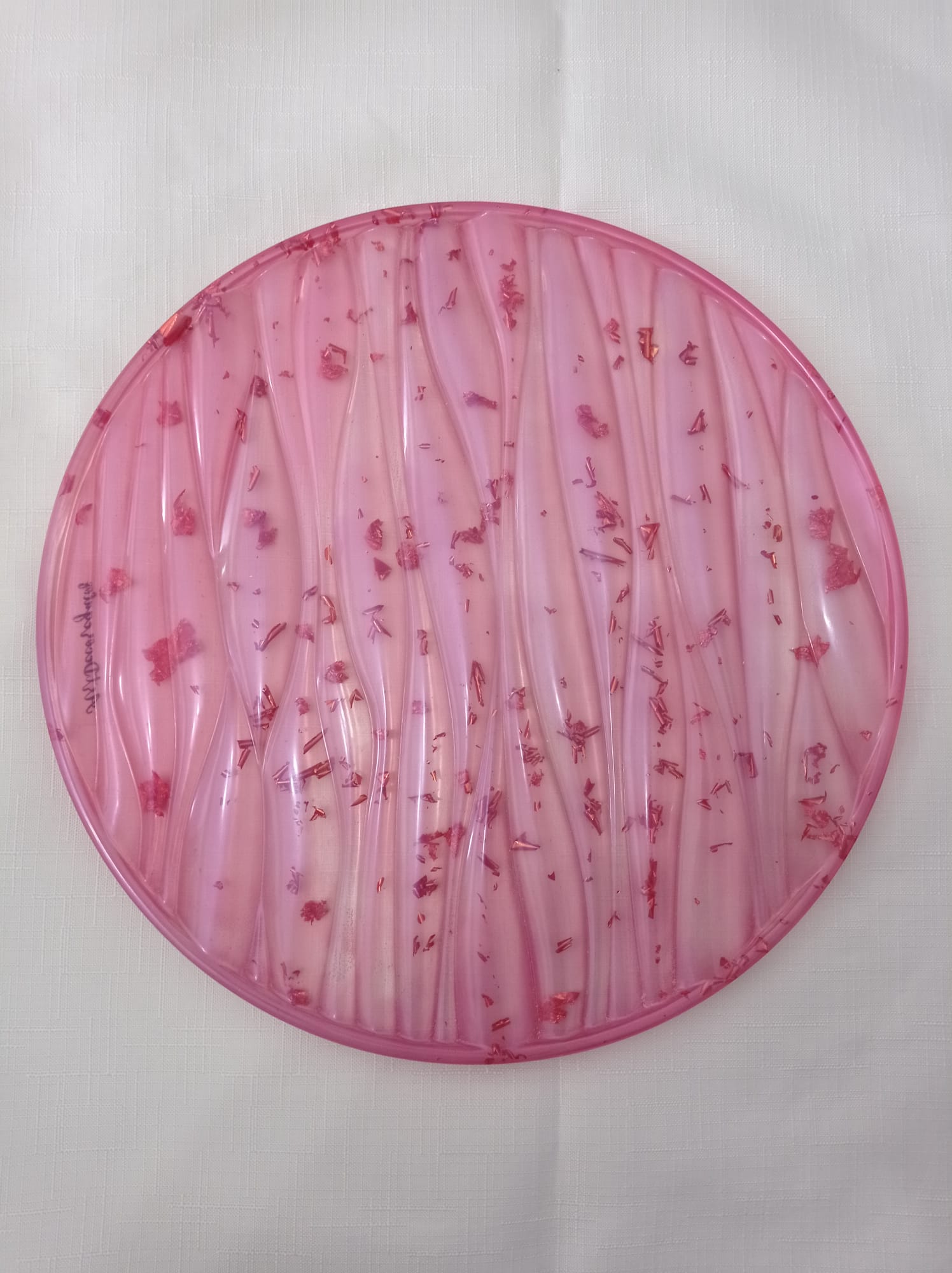 ✨ Elegant Waves Tray — Handmade Resin