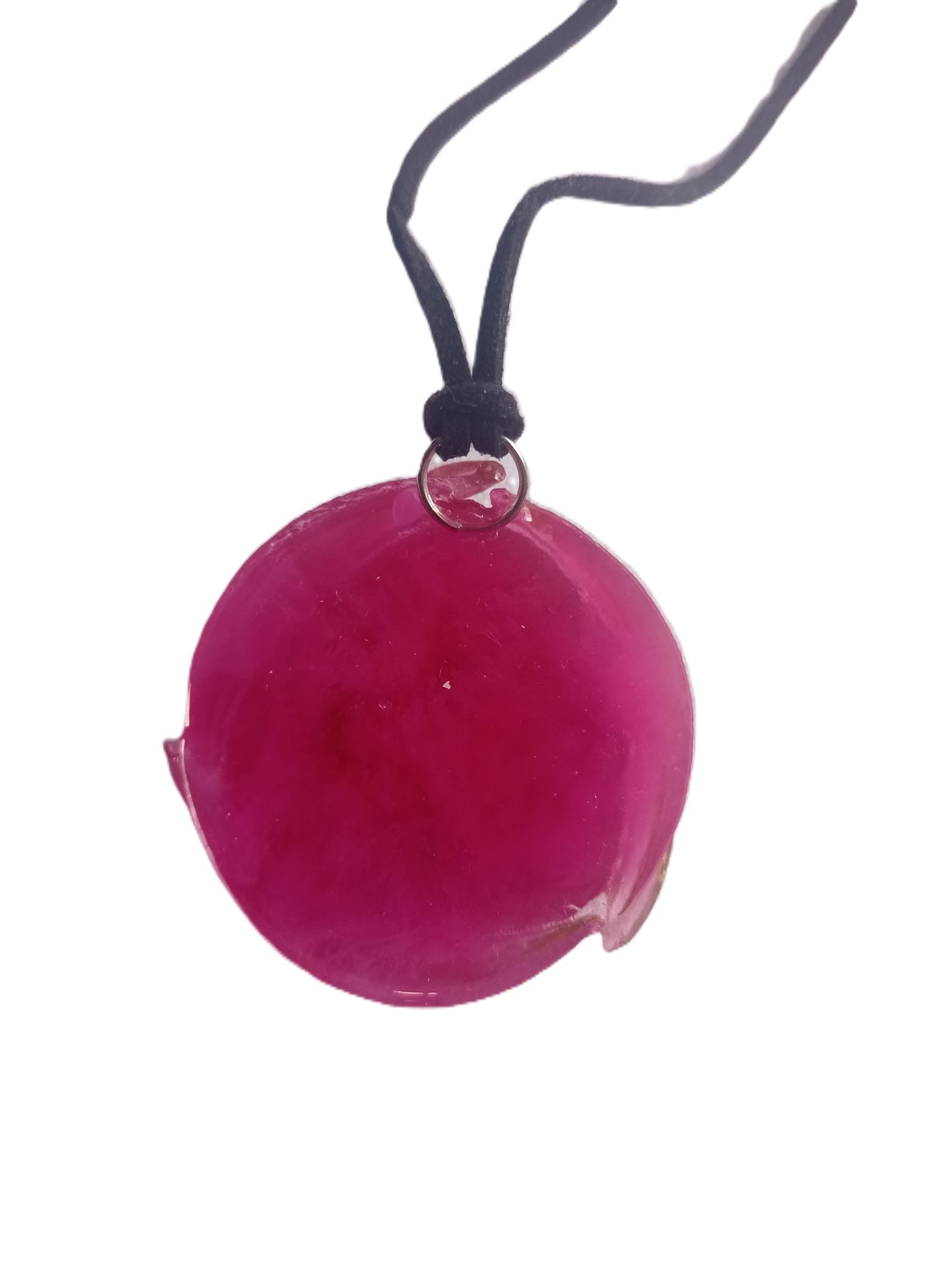 Collar Unico Rosa Dorada en Resina 🌹 Cadena Ajustable
