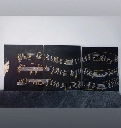 Tríptico Decorativo Musical — I Will Always Love You