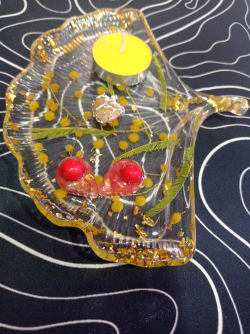 Bandeja en forma de hoja