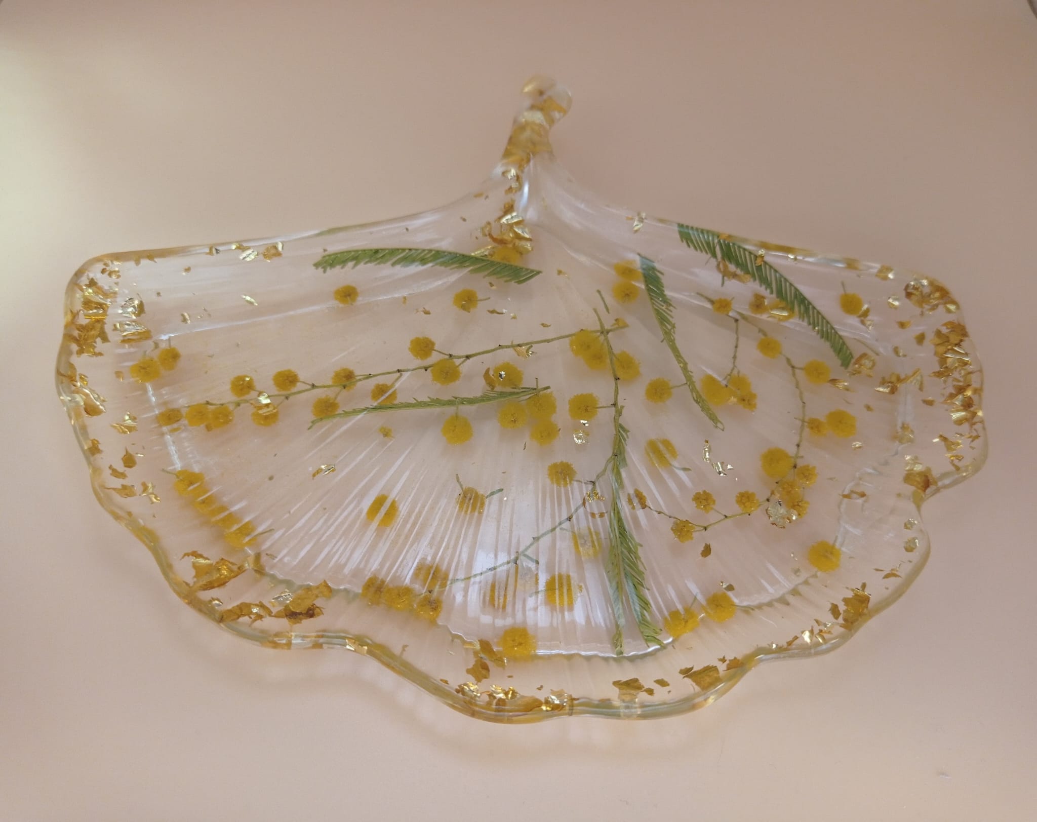 Bandeja en forma de hoja