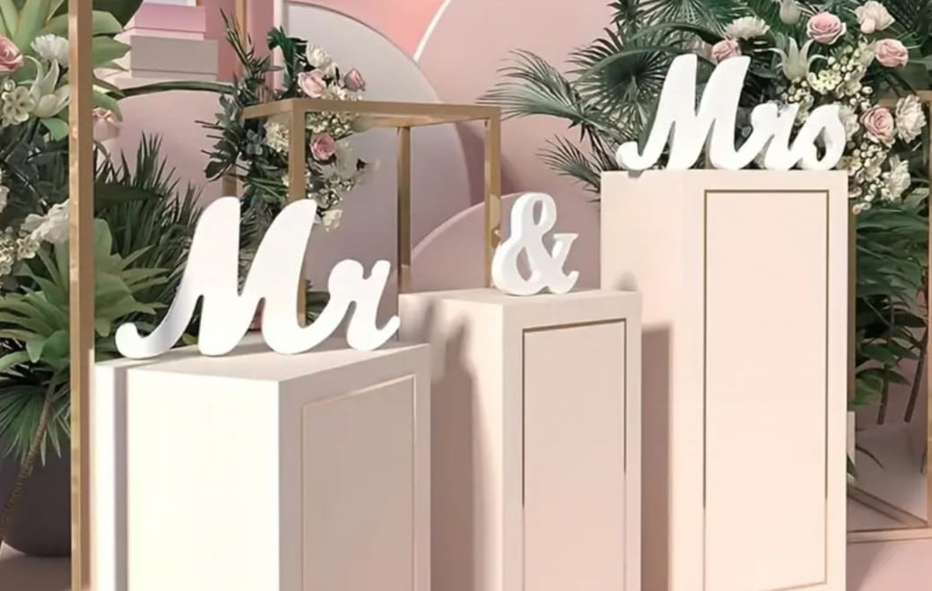 Letras de madera para boda