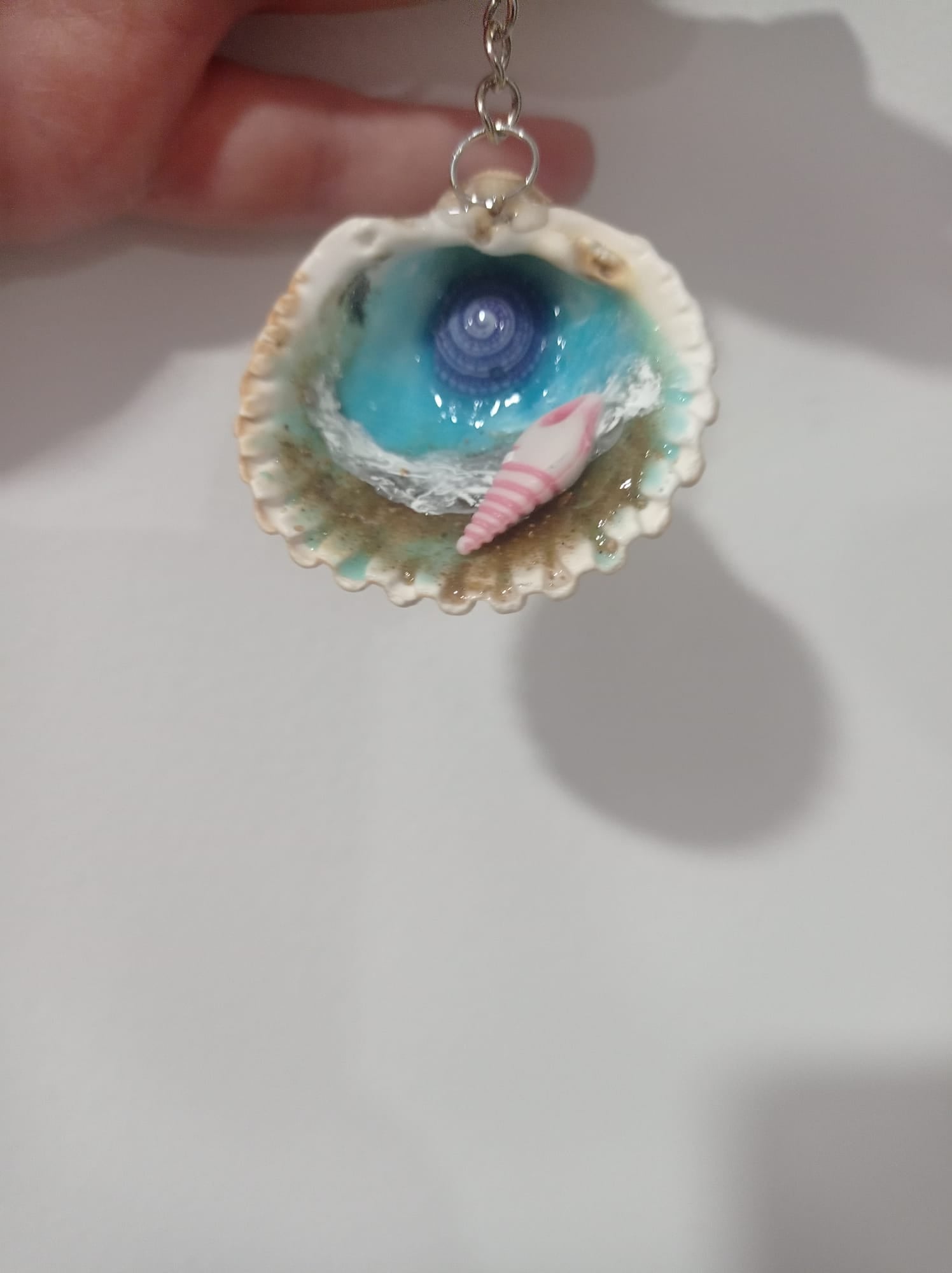 🐚 Llavero Concha Marina Artesanal — Un Océano en tu Bolsillo
