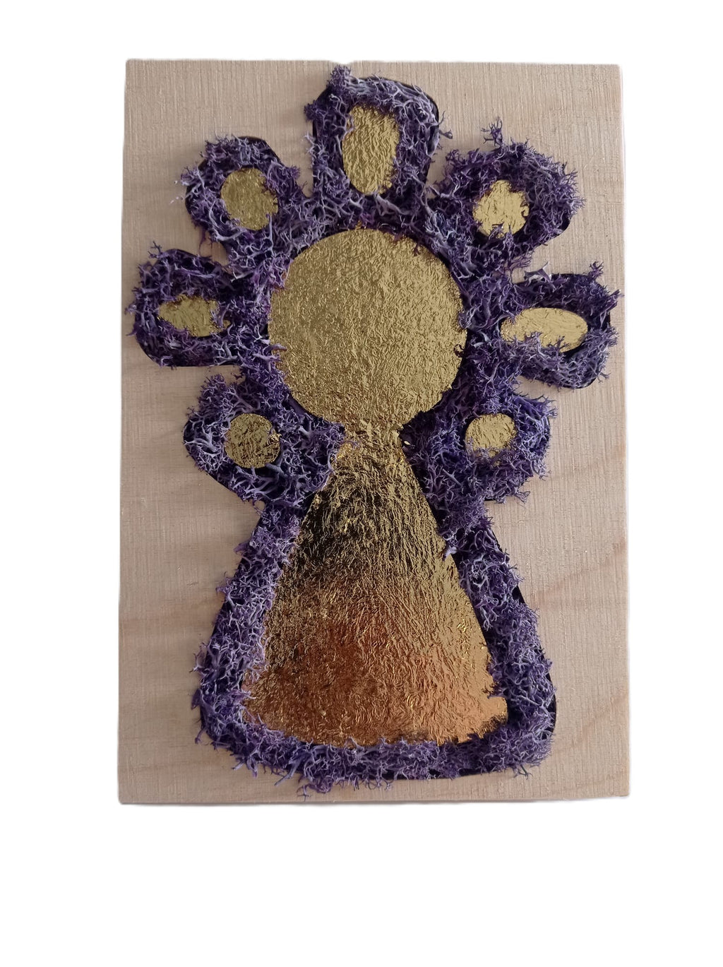 💜 Handmade Virgin of El Pilar Painting — Faith, Art, and Soul in Your Home