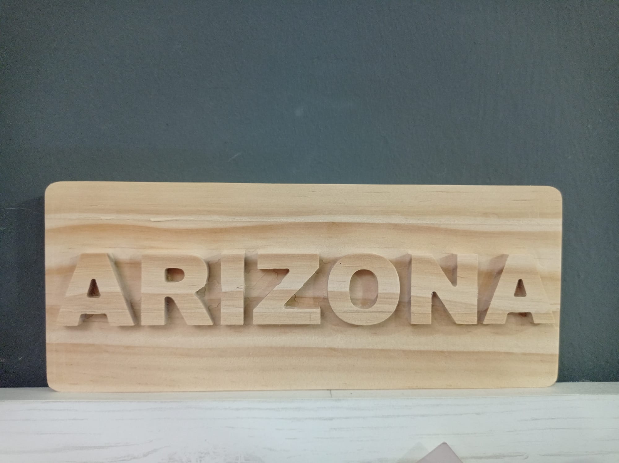 Placa de madera personalizada con nombre