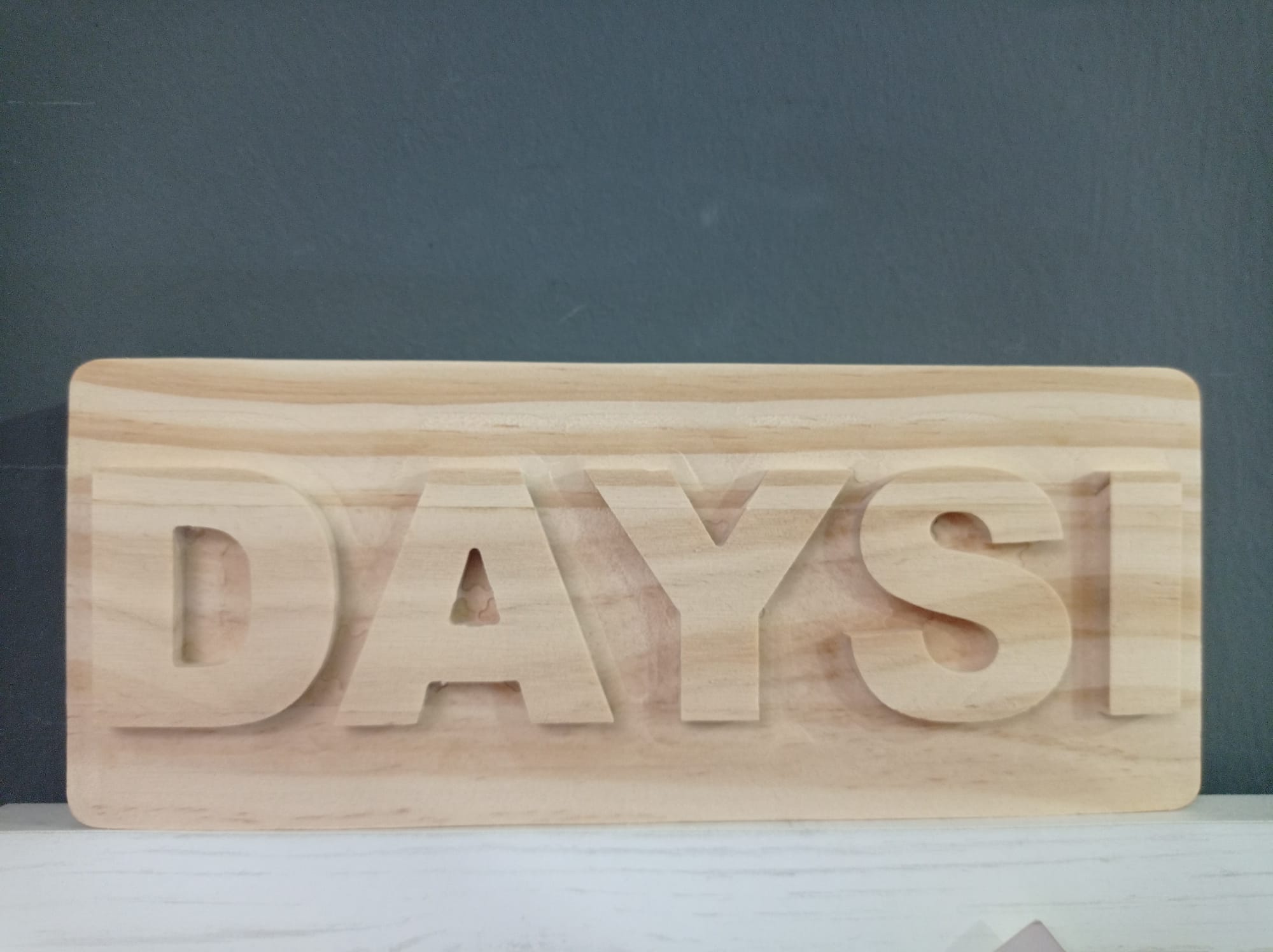 Placa de madera personalizada con nombre